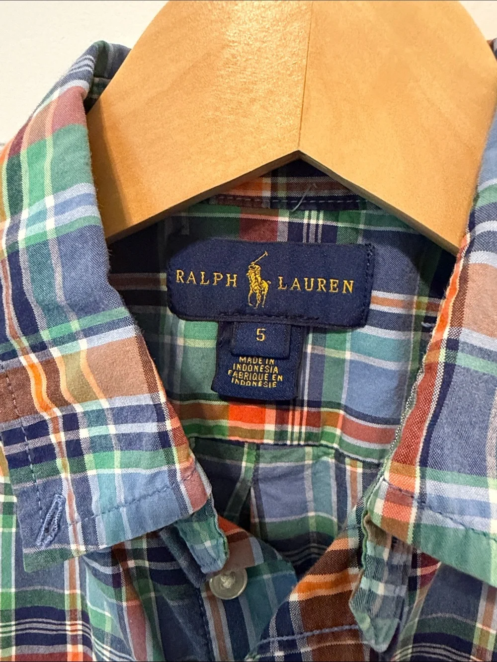 Ralph Lauren Multicolor Plaid Short-Sleeve Button-Down Shirt